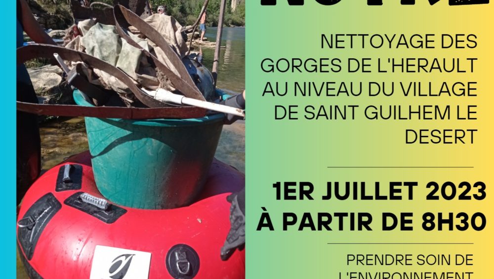 St Guilhem le Désert : Journée de Nettoyage de Gloabl Aventure