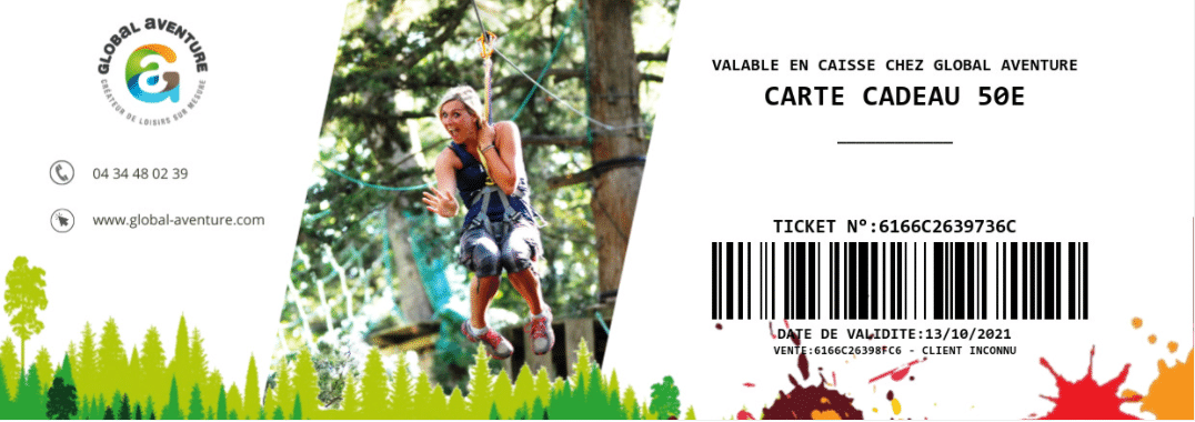 Carte Cadeau Global Aventure