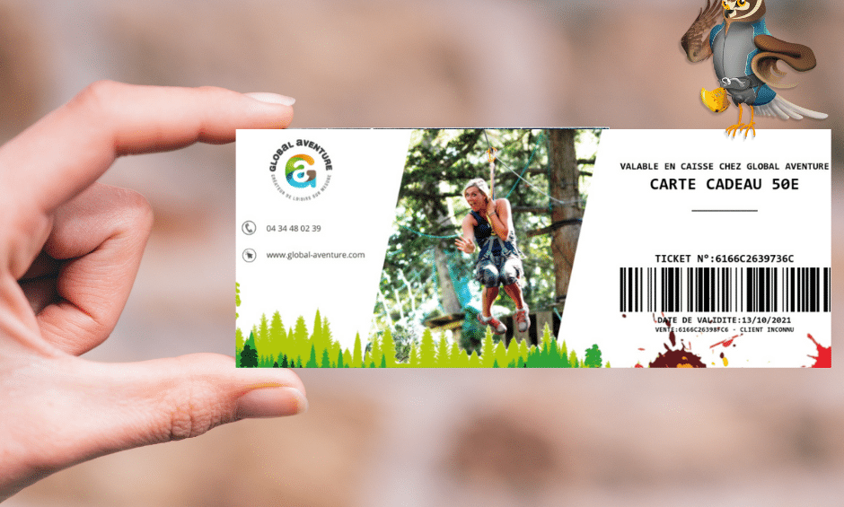 Carte cadeau prépayée Global Aventure