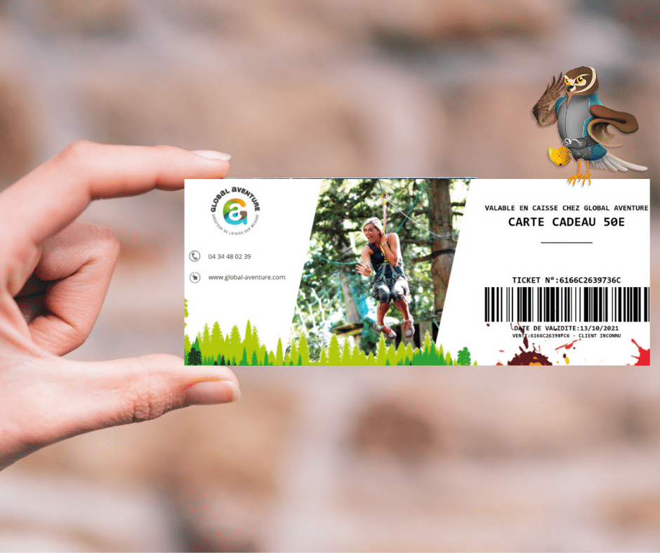 Carte cadeau prépayée Global Aventure